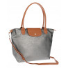 Torebka Damska Shopperka Pojemna A4 Modna Torba Listonoszka PU682 Szara