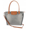 Torebka Damska Shopperka Pojemna A4 Modna Torba Listonoszka PU682 Szara