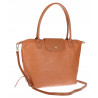 Torebka Damska Shopperka Pojemna A4 Modna Torba Listonoszka PU682 Brązowa