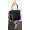 Torebka Damska Shopperka Pojemna A4 Modna Torba Listonoszka PU682 Czarna