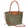 Torebka Damska Shopperka Pojemna A4 Modna Torba Listonoszka PU682 Zielona