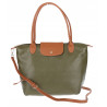 Torebka Damska Shopperka Pojemna A4 Modna Torba Listonoszka PU682 Zielona