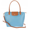 Torebka Damska Shopperka Pojemna A4 Modna Torba Listonoszka PU682 Niebieska