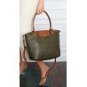 Torebka Damska Shopperka Pojemna A4 Modna Torba Listonoszka PU682 Zielona