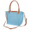 Torebka Damska Shopperka Pojemna A4 Modna Torba Listonoszka PU682 Niebieska