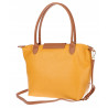 Torebka Damska Shopperka Pojemna A4 Modna Torba Listonoszka PU682 Żółta