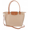 Torebka Damska Shopperka Pojemna A4 Modna Torba Listonoszka PU682 Beżowa
