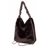 TOREBKA DAMSKA NA RAMIĘ ZE SZTUCZNEGO FUTERKA WŁOSKA MARKA XY2503 Brdowa
