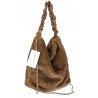 TOREBKA DAMSKA NA RAMIĘ ZE SZTUCZNEGO FUTERKA WŁOSKA MARKA XY2503 Brązowa