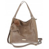 Torebka Damska Shopperka włoska marka CHARRO A4 Pojemna Duża CH6626 Brązowa