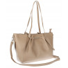 Torebka Damska Shopperka Pojemna Modna Torba Listonoszka 14088 Beżowa