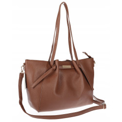 Torebka Damska Shopperka Pojemna Modna Torba Listonoszka 14088 Czekoladowa