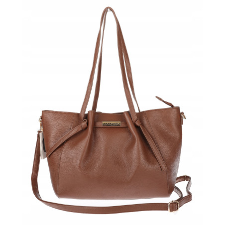 Torebka Damska Shopperka Pojemna Modna Torba Listonoszka 14088 Czekoladowa