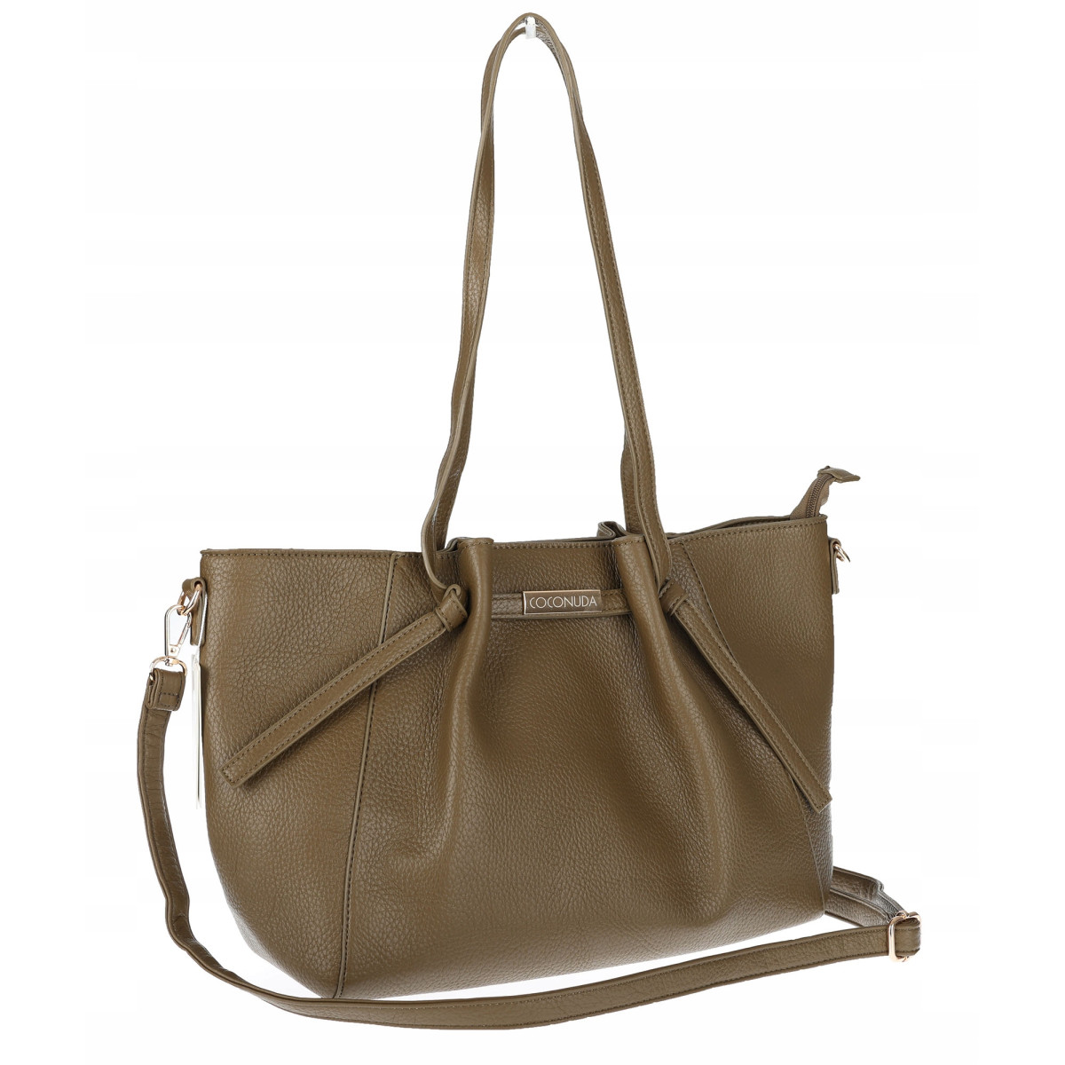 Torebka Damska Shopperka Pojemna Modna Duża Torba Listonoszka 14088 Zielona