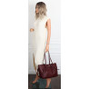 Torebka Damska Shopperka Pojemna Modna Torba Listonoszka 14088 Bordowa