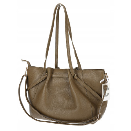 Torebka Damska Shopperka Pojemna Modna Duża Torba Listonoszka 14088 Zielona