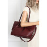 Torebka Damska Shopperka Pojemna Modna Torba Listonoszka 14088 Bordowa