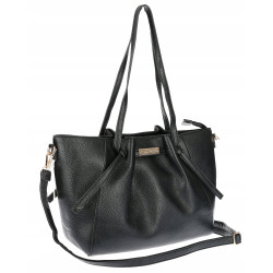 Torebka Damska Shopperka Pojemna Modna Duża Torba Listonoszka 14088 Czarna