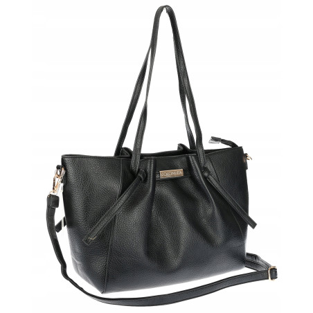 Torebka Damska Shopperka Pojemna Modna Duża Torba Listonoszka 14088 Czarna