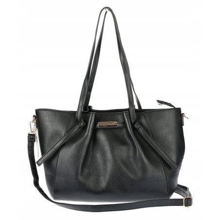 Torebka Damska Shopperka Pojemna Modna Duża Torba Listonoszka 14088 Czarna