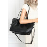 Torebka Damska Shopperka Pojemna Modna Duża Torba Listonoszka 14088 Czarna