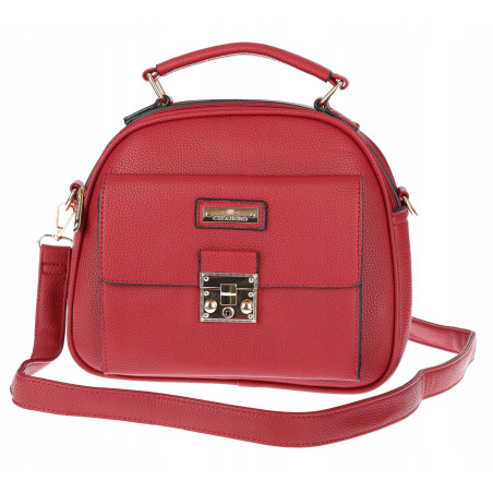 Torebka Damska kuferek damski Listonoszka elegancka mała CH8839 Czerwona