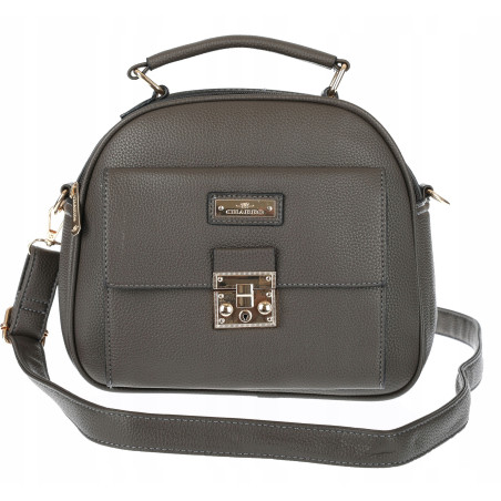 Torebka Damska kuferek damski Listonoszka elegancka mała CH8839 Szara