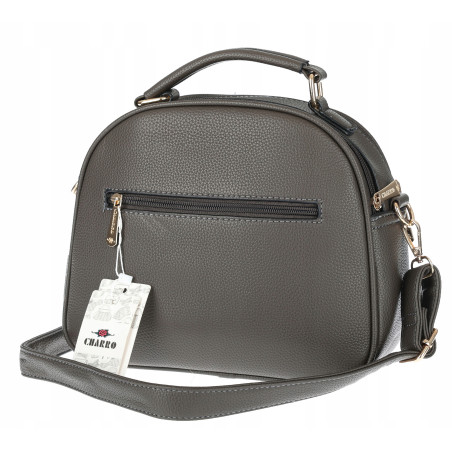 Torebka Damska kuferek damski Listonoszka elegancka mała CH8839 Szara
