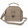 Torebka Damska kuferek damski Listonoszka elegancka mała CH8839 Beżowa