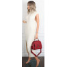 Torebka Damska kuferek damski Listonoszka elegancka mała CH8839 Czerwona