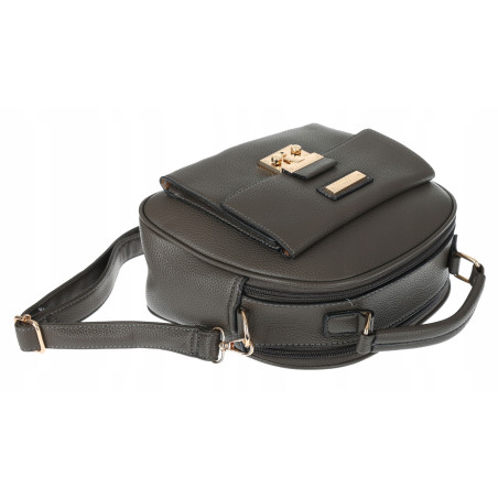 Torebka Damska kuferek damski Listonoszka elegancka mała CH8839 Szara