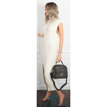 Torebka Damska kuferek damski Listonoszka elegancka mała CH8839 Szara