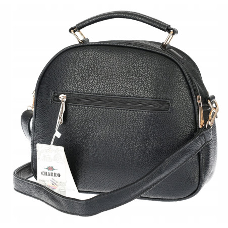 Torebka Damska kuferek damski Listonoszka elegancka mała CH8839 Czarna