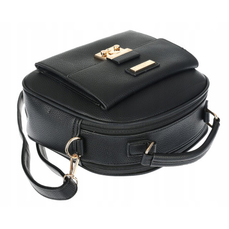 Torebka Damska kuferek damski Listonoszka elegancka mała CH8839 Czarna