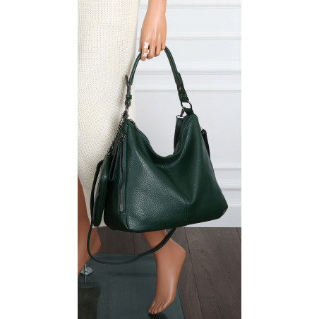 Torebka Damska Shopper Listonoszka Torba modna na Ramię worek 5026 Zielona