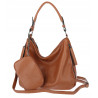 Torebka Damska Shopper Listonoszka Torba modna na Ramię worek 5026 Brązowa
