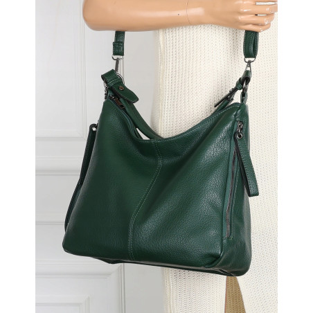 Torebka Damska Shopper Listonoszka Torba modna na Ramię worek 5026 Zielona