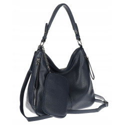 Torebka Damska Shopper Listonoszka Torba na Ramię worek 5026 Granatowa
