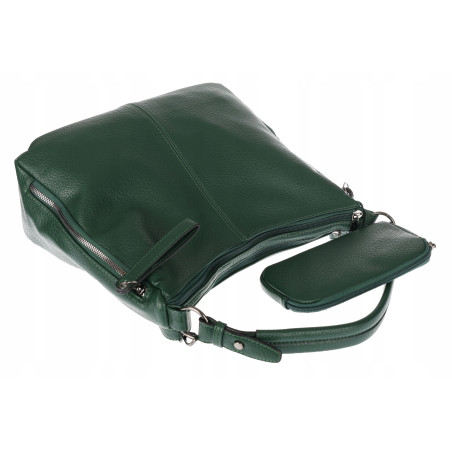 Torebka Damska Shopper Listonoszka Torba modna na Ramię worek 5026 Zielona