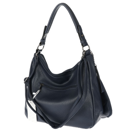 Torebka Damska Shopper Listonoszka Torba na Ramię worek 5026 Granatowa