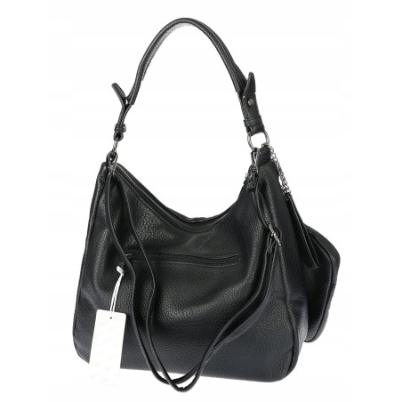 Torebka Damska Shopper Listonoszka Modna Torba na Ramię worek 5026 Czarna