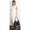 Torebka Damska Shopper Listonoszka Torba na Ramię worek 5026 Granatowa