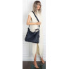 Torebka Damska Shopper Listonoszka Torba na Ramię worek 5026 Granatowa