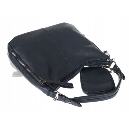 Torebka Damska Shopper Listonoszka Torba na Ramię worek 5026 Granatowa