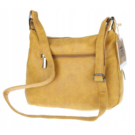 Torebka Damska Listonoszka Modna Pojemna Torba na Ramię 1030 Żółta