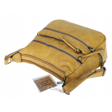 Torebka Damska Listonoszka Modna Pojemna Torba na Ramię 1030 Żółta