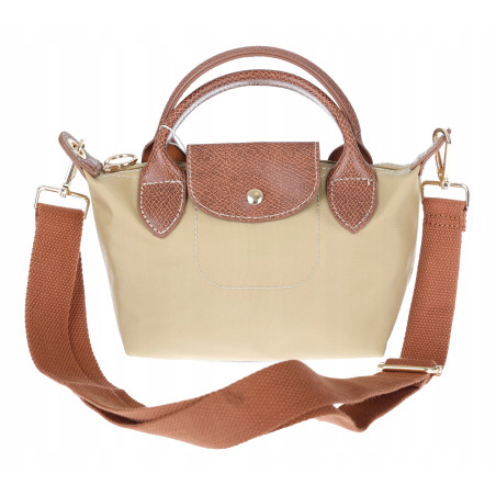 Torebka damska MINI shopper listonoszka mała na ramię modna 2309 Beżowa