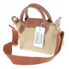 Torebka damska MINI shopper listonoszka mała na ramię modna 2309 Beżowa