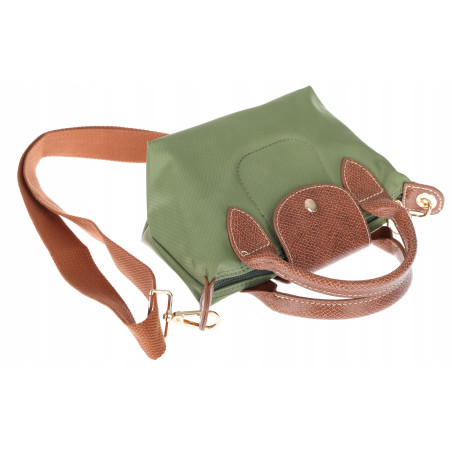 Torebka damska MINI shopper listonoszka mała na ramię modna 2309 Zielona