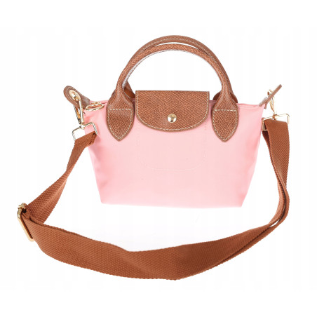Torebka damska MINI shopper listonoszka mała na ramię modna 2309 Różowa